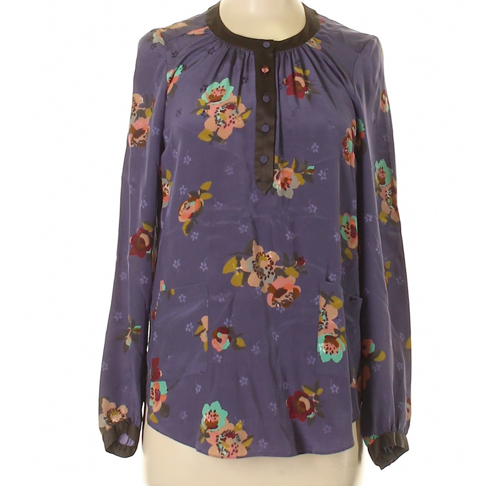 Rebecca Taylor SIlk Button-Up Top | SZ 4